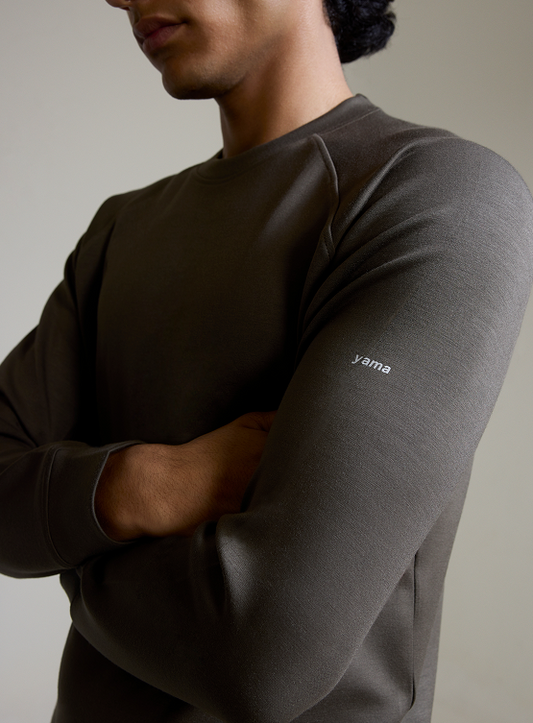 Aeroclouds Mens Retreat Crew Neck Olive