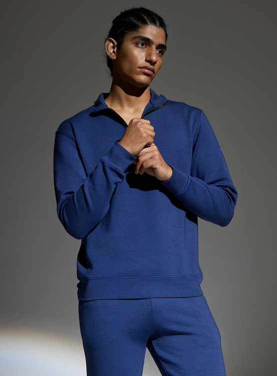 Aeroclouds Retreat Full Sleeve Pullover Luna Blue