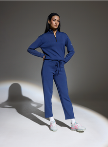 Aeroclouds Retreat Turtle Neck Pullover Luna Blue