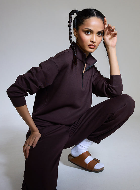 Aeroclouds Retreat Turtle Neck Pullover Espresso