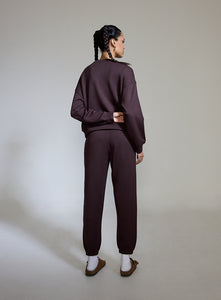 Aeroclouds Womens Retreat Crew Neck Espresso