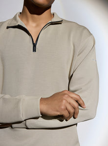 Aeroclouds Retreat Set Full Sleeve Pullover and Joggers Beige