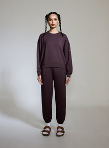 Aeroclouds Womens Retreat Crew Neck Espresso