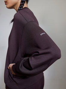 Aeroclouds Womens Retreat Crew Neck Espresso