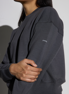 Aeroclouds Womens Retreat Crew Neck Stone Grey