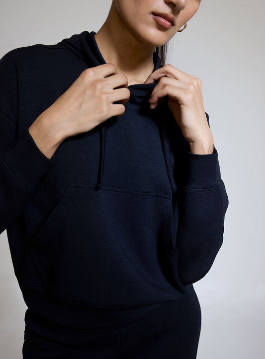 Aeroclouds Womens Retreat Hoodie Black