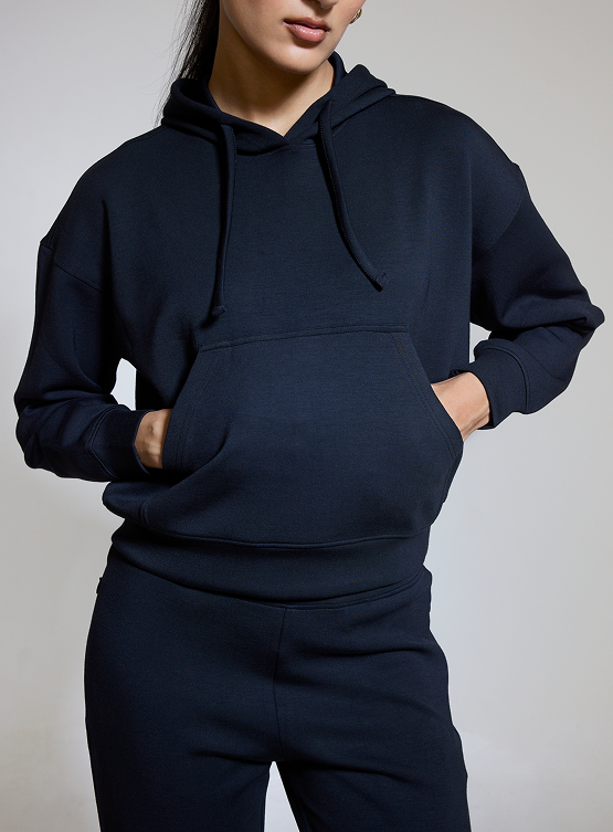 Aeroclouds Womens Retreat Hoodie Black