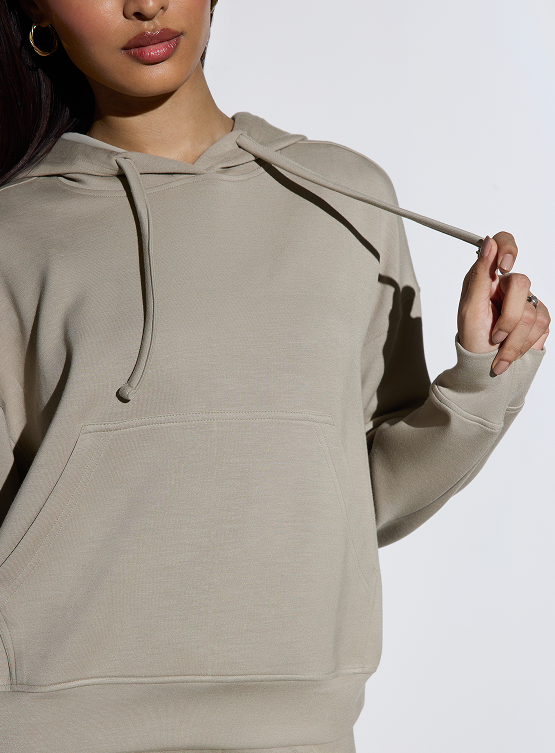 Aeroclouds Womens Retreat Hoodie Beige