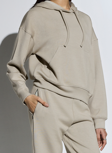 Aeroclouds Womens Retreat Hoodie Beige