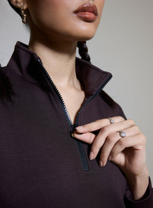 Aeroclouds Retreat Turtle Neck Pullover Espresso