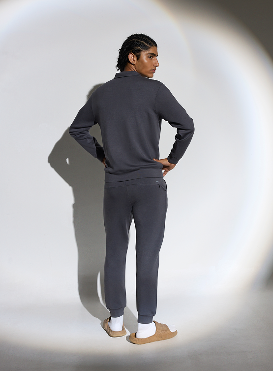 Aeroclouds Retreat Set Full Sleeve Pullover and Joggers Stone Grey