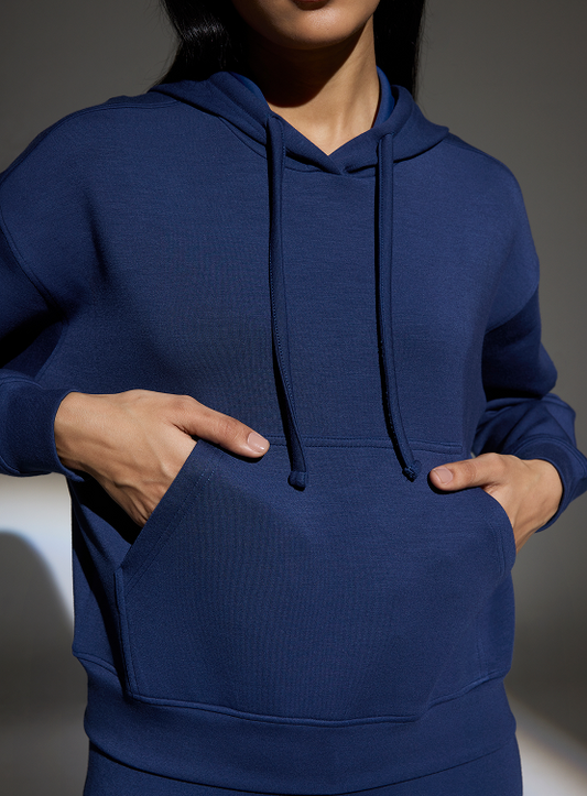 Aeroclouds Womens Retreat Hoodie Luna Blue