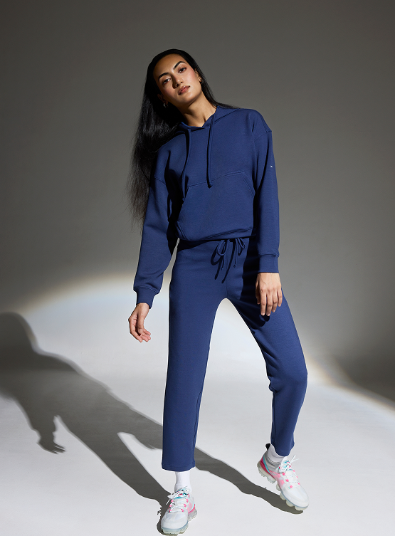 Aeroclouds Womens Retreat Hoodie Luna Blue