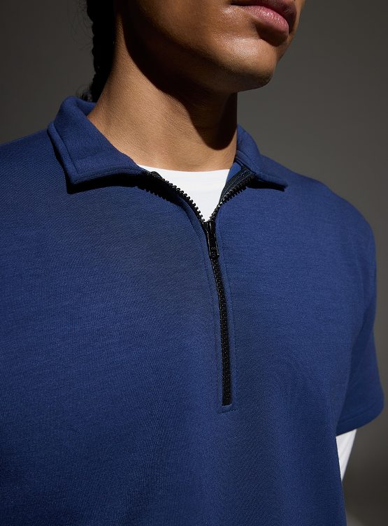 Aeroclouds Retreat Set Half Sleeve Pullover and Shorts Luna Blue