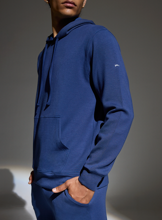 Aeroclouds Mens Retreat Hoodie Luna Blue