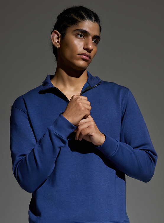 Aeroclouds Retreat Full Sleeve Pullover Luna Blue