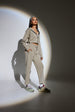 Aeroclouds Retreat Set Zipper Hoodie and Wide Leg Pants Beige