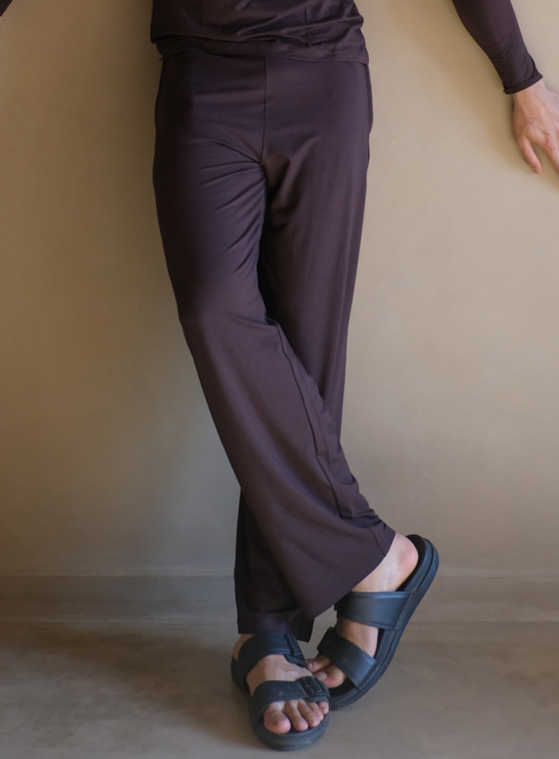 Aero Straight Fit Yoga Pants Espresso