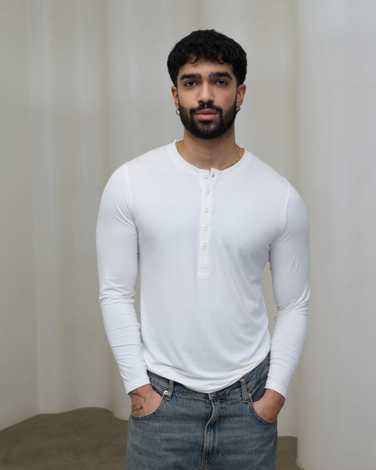 aeroyama™ Henley Long Sleeve Tee
