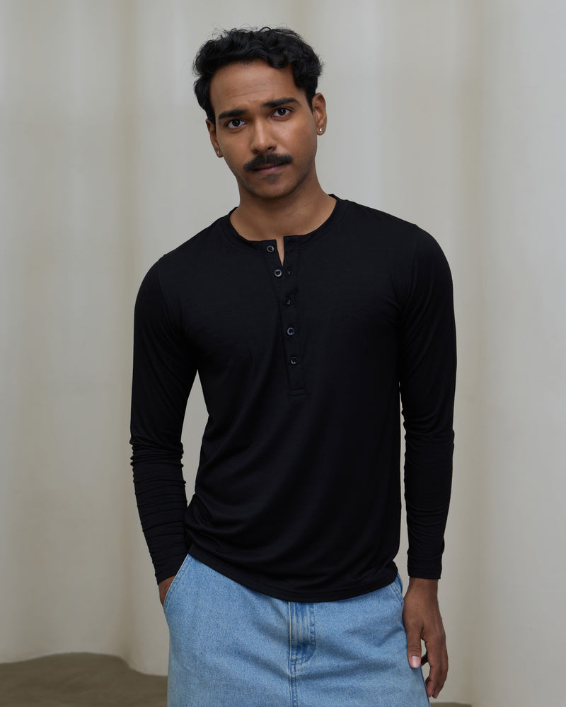 aeroyama™ Henley Long Sleeve Tee