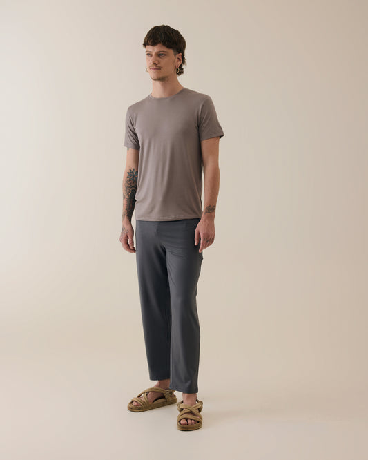 Aero Set Sand Grey Regular Tee and Stone Grey Pants