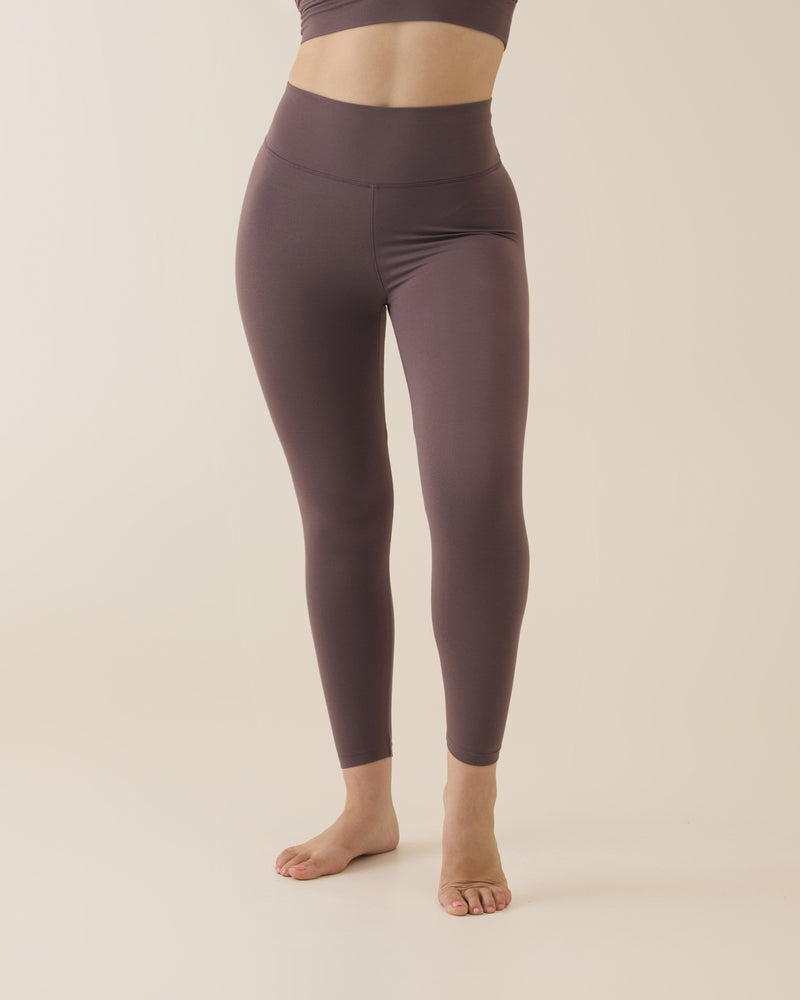 Aero Set Icy Pink Long Sleeve with Thumb Hole and Dusty Fig Leggings
