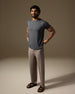 Aero Set Stone Grey Regular Tee and Sand Grey Pants
