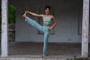 Aero Set Athletic Bra and Flared Yoga Pants