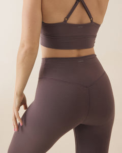 Aero Set Icy Pink Long Sleeve with Thumb Hole and Dusty Fig Leggings