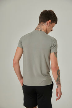 Aero Slim Fit Tee Short Sleeves Weather Grey