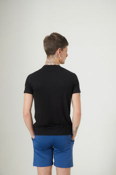 Aero Slim Fit Tee Short Sleeves Midnight Black