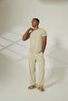 Aero Set Regular Tee and Pants Alfa Beige