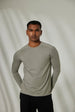 Aero Slim Fit Tee Long Sleeves Weather Grey