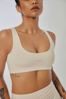 Aero Athletic Bra Vanilla White