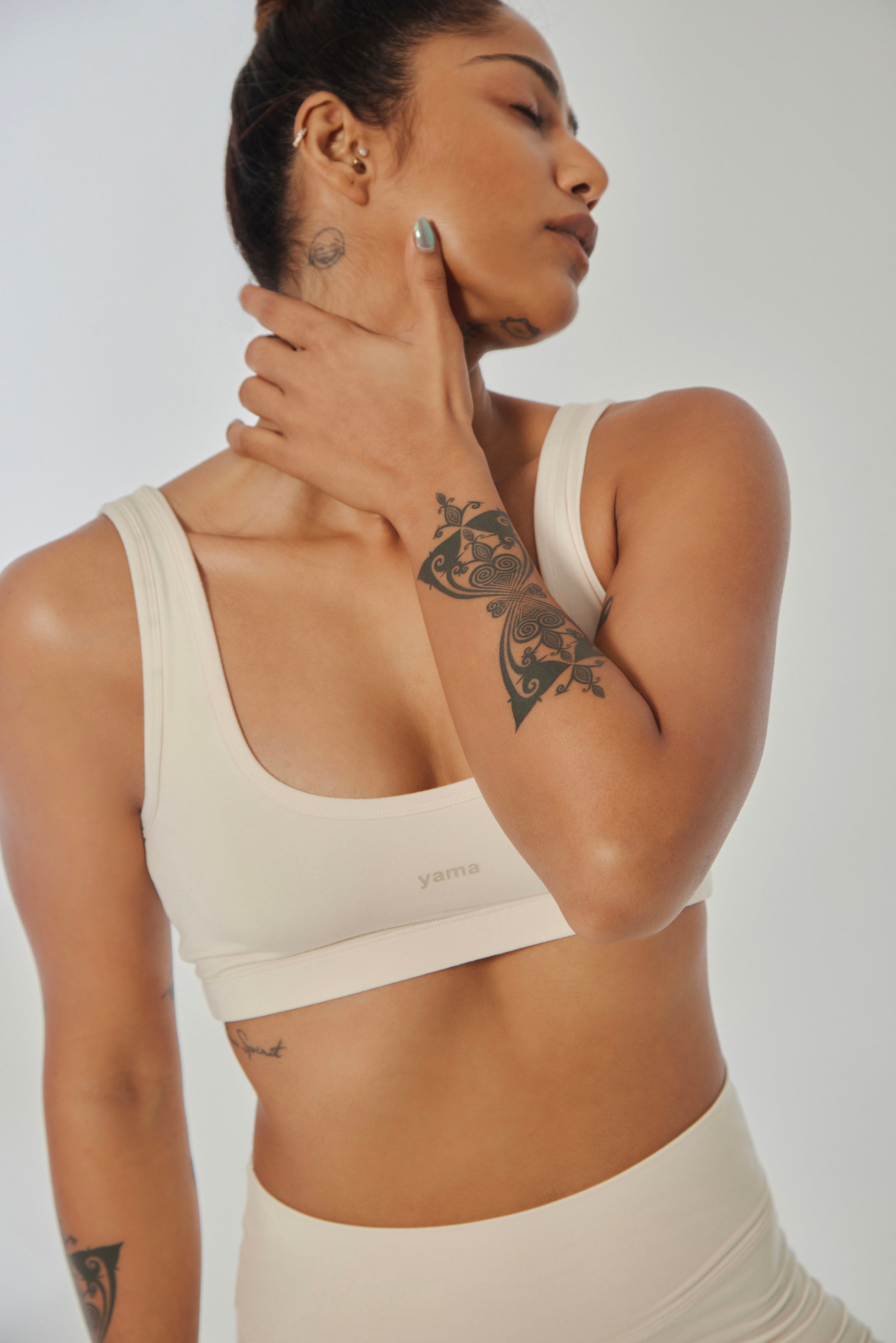 Aero Athletic Bra Vanilla White