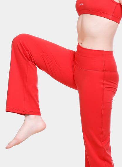 Flo Flared Yoga Pants Fiery Coral - Fiery Coral / XS