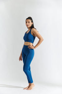 Flo Set Bra Top and Legging Navy Peony