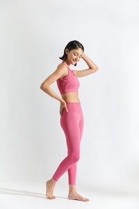 Flo Set Bra Top and Legging Malaga Pink